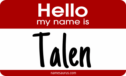 Hello my name is Talen png download