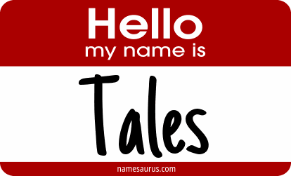 Hello my name is Tales png download
