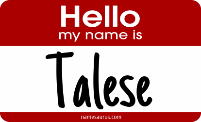 Hello my name is Talese png download