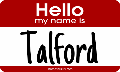 Hello my name is Talford png download