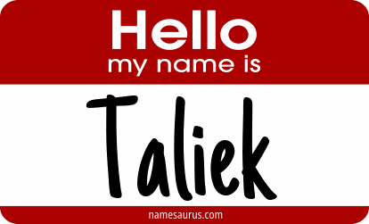 Hello my name is Taliek png download