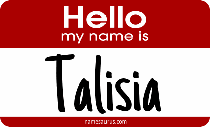 Hello my name is Talisia png download