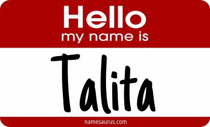Hello my name is Talita png download