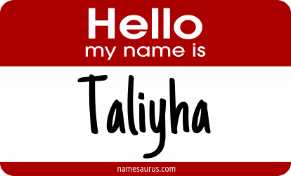 Hello my name is Taliyha png download