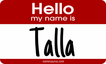 Hello my name is Talla png download