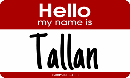 Hello my name is Tallan png download