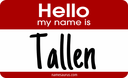 Hello my name is Tallen png download