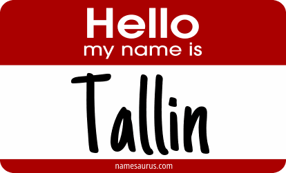 Hello my name is Tallin png download