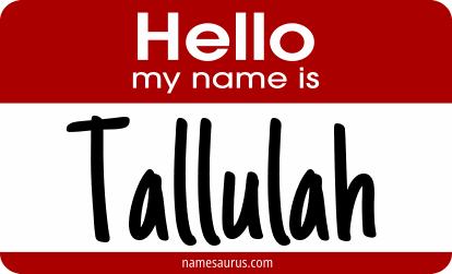 Hello my name is Tallulah png download