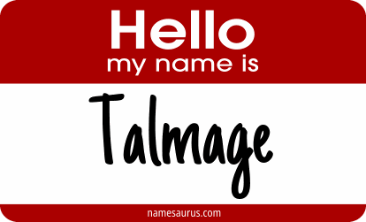 Hello my name is Talmage png download