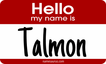 Hello my name is Talmon png download