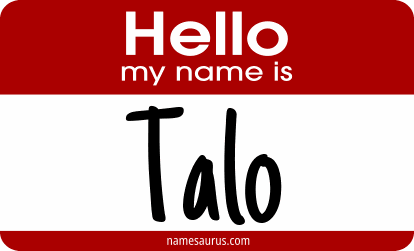 Hello my name is Talo png download