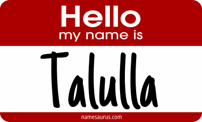 Hello my name is Talulla png download