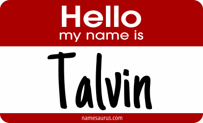 Hello my name is Talvin png download
