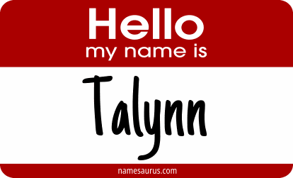 Hello my name is Talynn png download