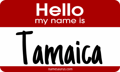 Hello my name is Tamaica png download