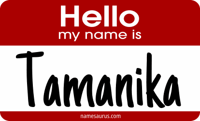 Hello my name is Tamanika png download