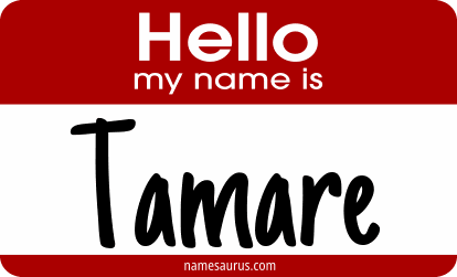 Hello my name is Tamare png download
