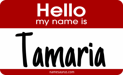 Hello my name is Tamaria png download