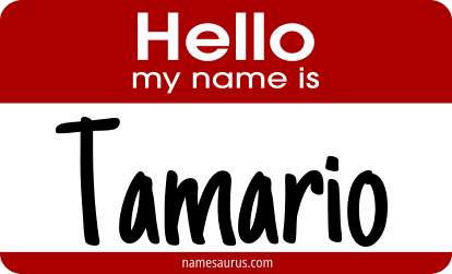 Hello my name is Tamario png download