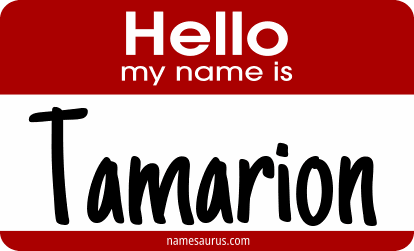 Hello my name is Tamarion png download