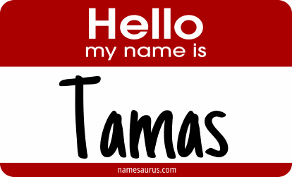 Hello my name is Tamas png download