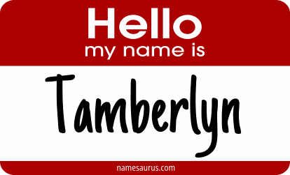 Hello my name is Tamberlyn png download