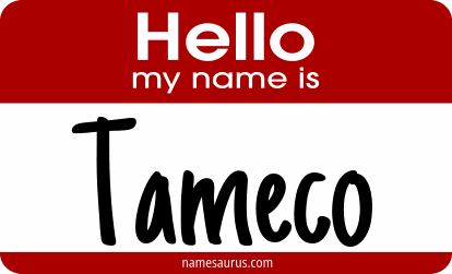 Hello my name is Tameco png download