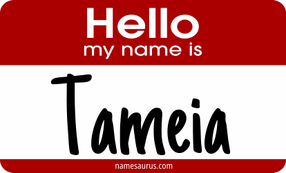 Hello my name is Tameia png download