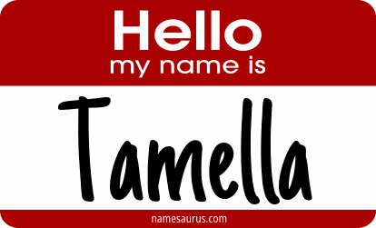 Hello my name is Tamella png download