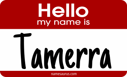 Hello my name is Tamerra png download