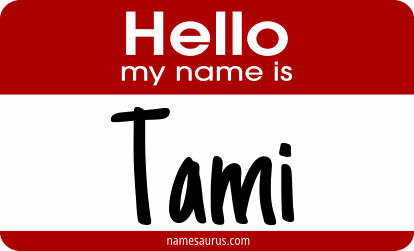 Hello my name is Tami png download