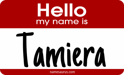 Hello my name is Tamiera png download