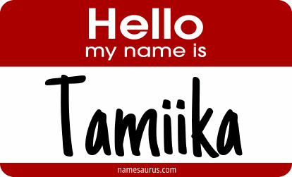 Hello my name is Tamiika png download