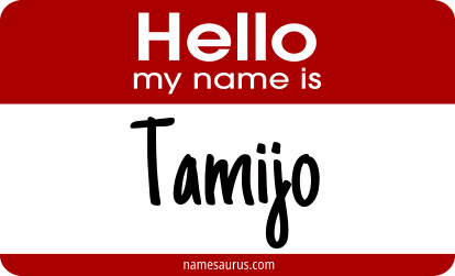 Hello my name is Tamijo png download