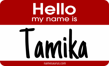 Hello my name is Tamika png download