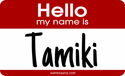 Hello my name is Tamiki png download