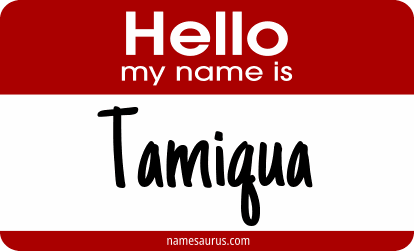 Hello my name is Tamiqua png download
