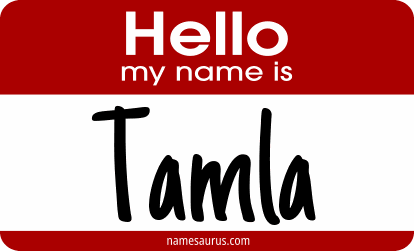 Hello my name is Tamla png download
