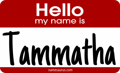 Hello my name is Tammatha png download