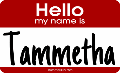 Hello my name is Tammetha png download