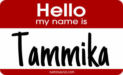 Hello my name is Tammika png download