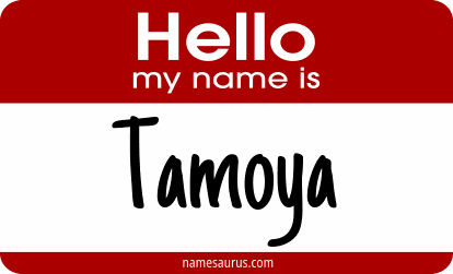 Hello my name is Tamoya png download