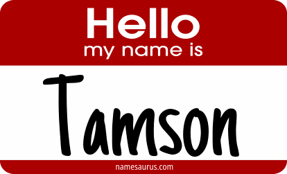 Hello my name is Tamson png download
