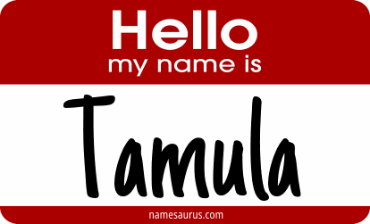 Hello my name is Tamula png download