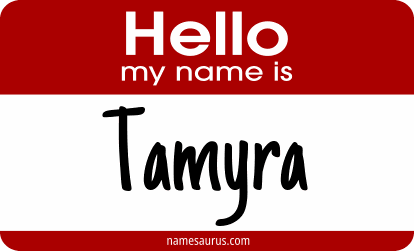 Hello my name is Tamyra png download