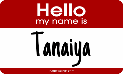 Hello my name is Tanaiya png download