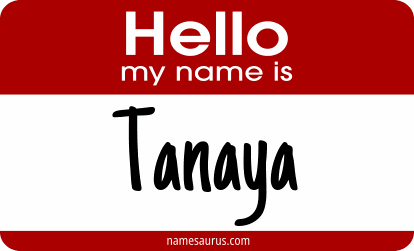 Hello my name is Tanaya png download