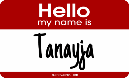 Hello my name is Tanayja png download