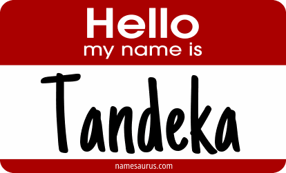 Hello my name is Tandeka png download